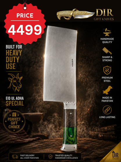 Dir Pure Handmade Cleaver – Heavy Duty Qurbani Edition