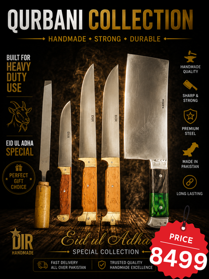 Dir Pure Handmade Cleaver – Heavy Duty Qurbani Edition